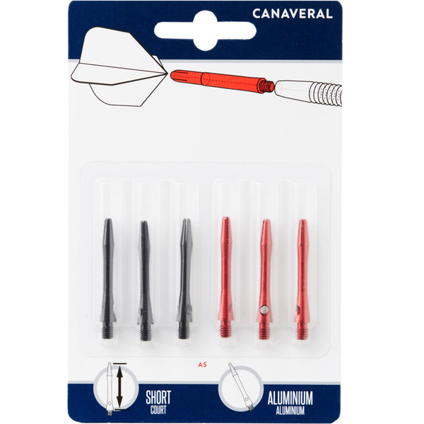 Canaveral Short Aluminium Shafts 2 x Tri-Pack