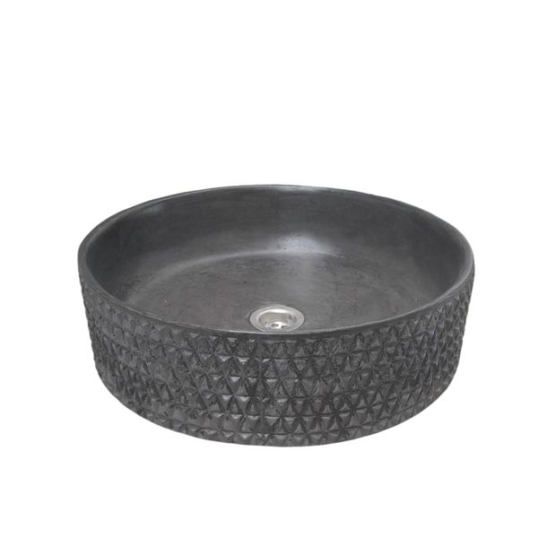 The Emerald Dream Bespoke Black Concrete Sink 39.5 x 11.5cm