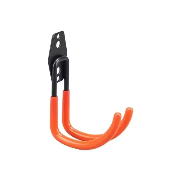 Heavy Duty Steel Garage Storage Double Hooks - Utility Organizer for Tools