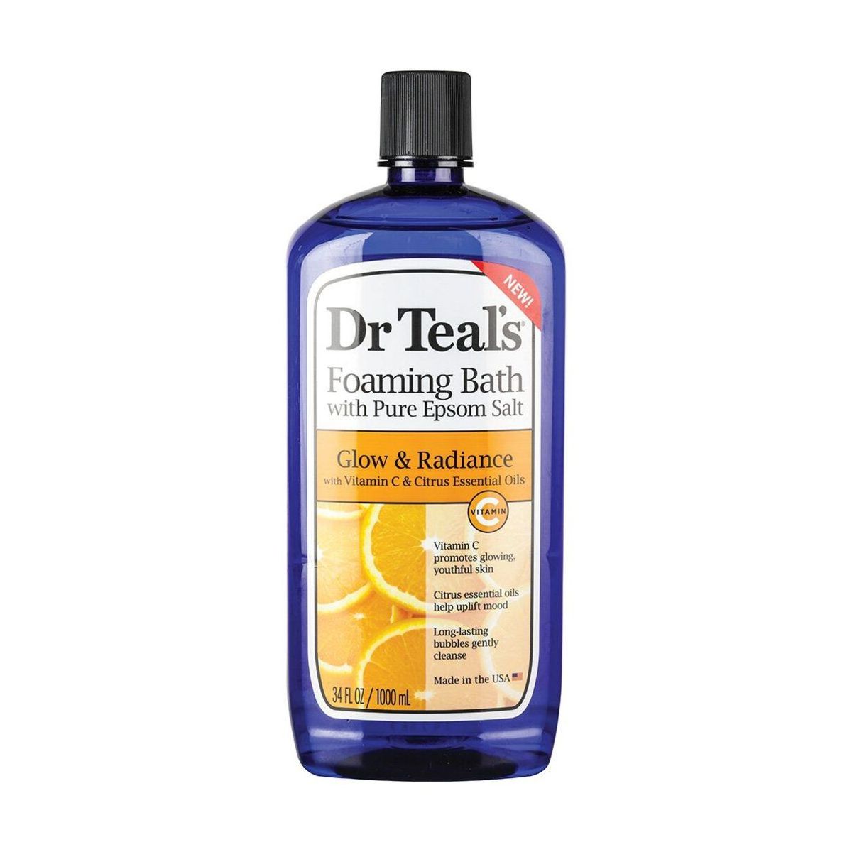 Dr. Teal's Foaming Bath Glow & Radiance with Vitamin C & Citrus