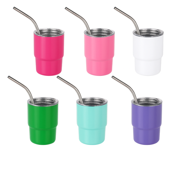 Mini Stainless Steel Tumbler Set - 6 Piece