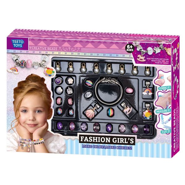 DIY Charm Bracelet Kit - Bead &amp; Jewelry Set - Toys for Girls - Art &amp; Bead