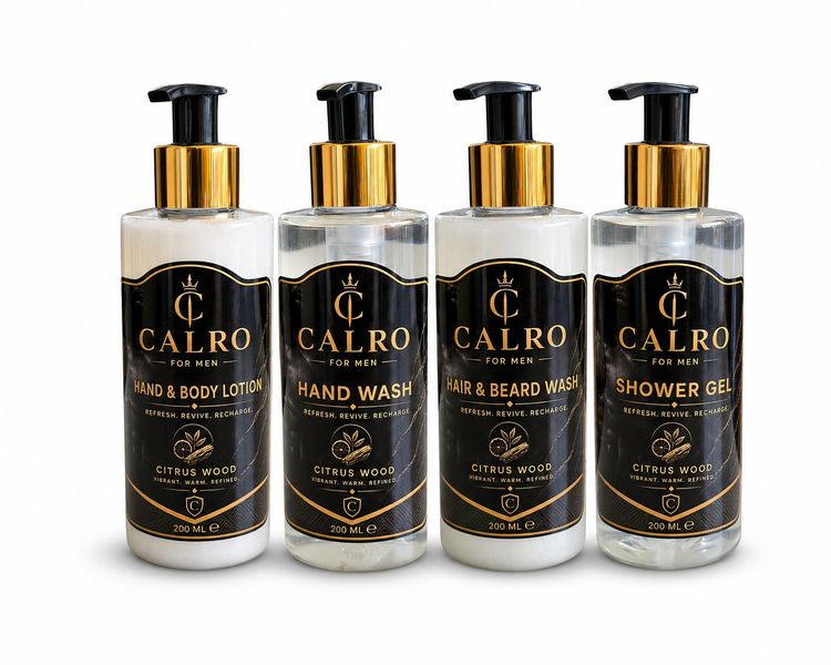 CALRO FOR MEN - Citrus Wood Bathing Gift Set