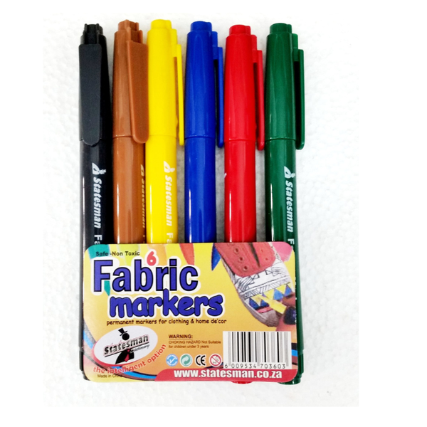 Fabric Markers Sets Of 6 - Statesman