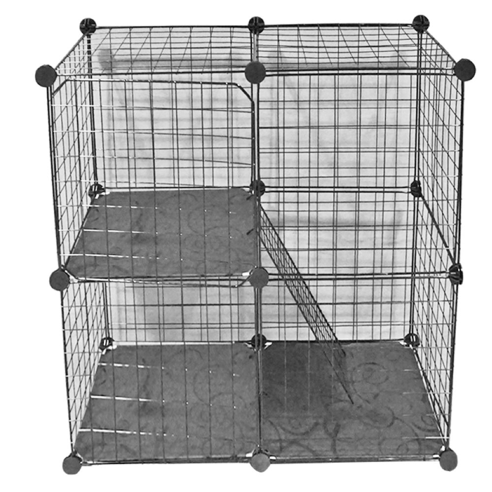 pet-heavy-duty-cage-enclosure-2-level-cats-other-animals