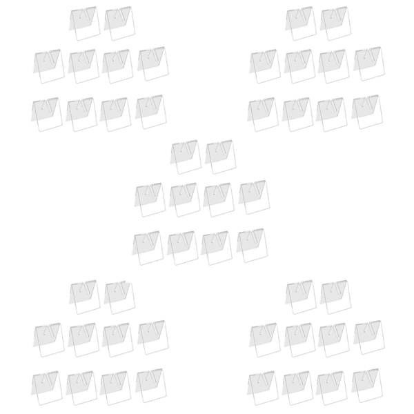 50Pieces Clear Acrylic Knife Blade Display Stand Holders