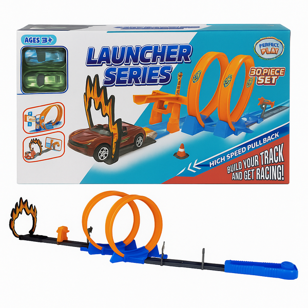 Launcher Series Car Track Set for Kids with Launcher