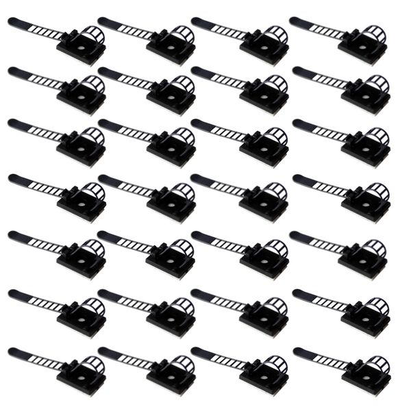 Home DIY Office Computer Multi Cable Clip Set of 30