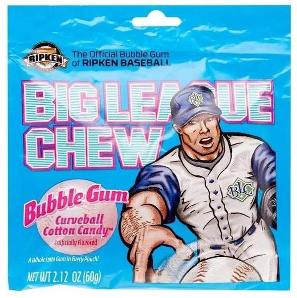 Big League Curveball Cotton Candy Gum - 60g