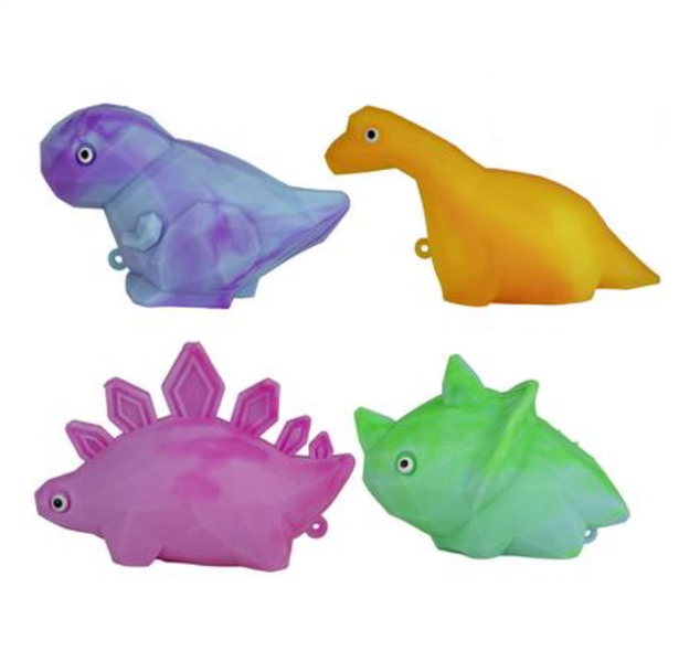 Novelty Marble Squeezy Diamond Dino 10cm x 4