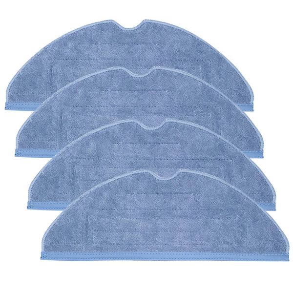 4Pcs Mop Pads for T7 Plus S7 Floor Wet Microfiber Pad
