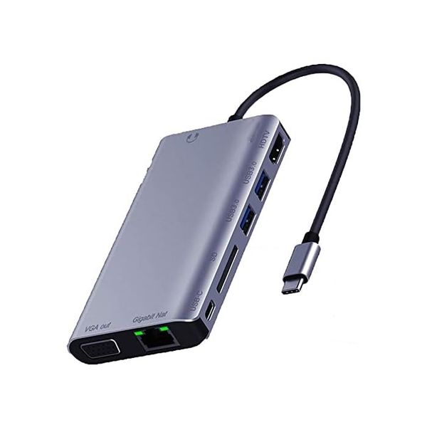 8 in 1 USB-C Multi-Function Dock Station 4K Ultra hd