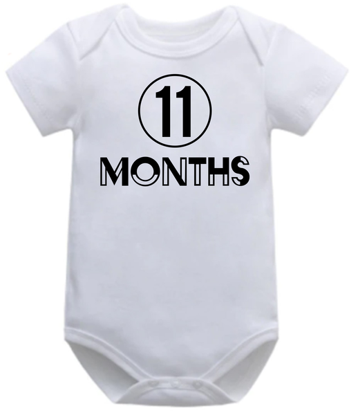 11 Months Baby Milestone BabyGrow/Onesie