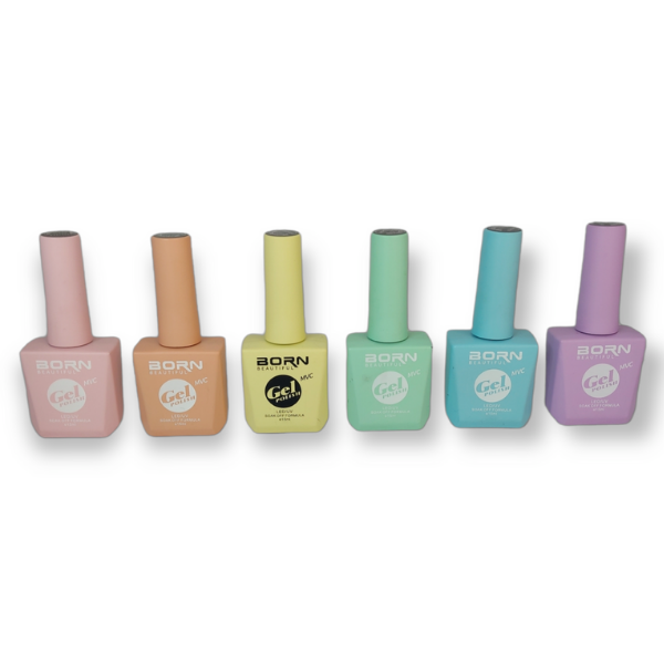 UV/LED Gel Nail Polish - Shades of Pastel - 6 Piece