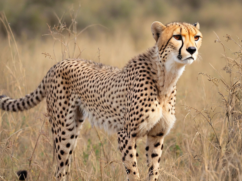 Canvas Wall Art Decor - Cheetah In The Wild 01