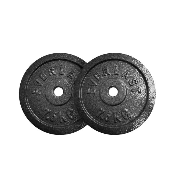 Everlast 7.5KG Cast Iron Weight Plate Set