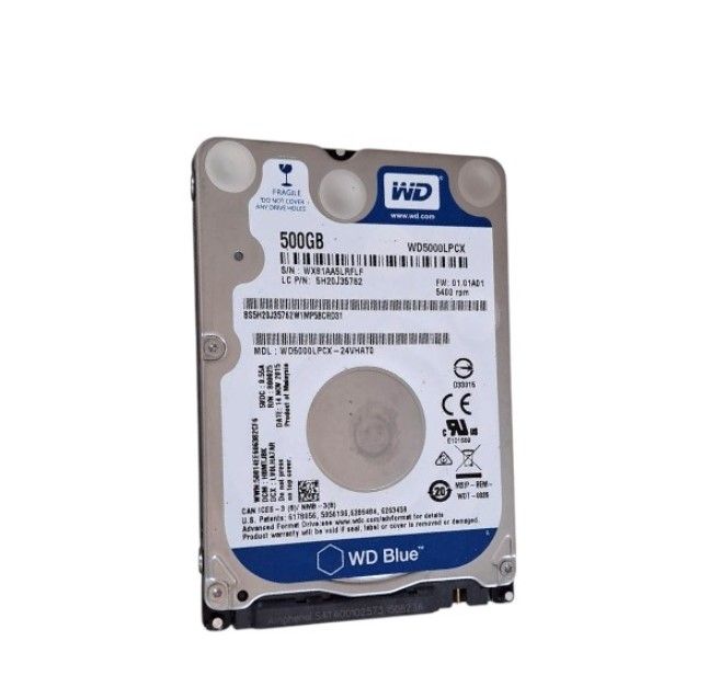 XF00095 WD 2.5-Inch 500GB Internal Hard Drive SATA Laptop HDD