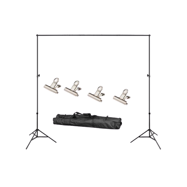 2M x 2M Adjustable Backdrop Support Stand Photography Kit