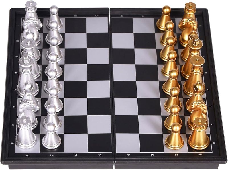 Brain Chess Board Set with Magnetic Folding Chess Board-33x33cm
