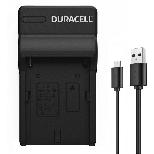 Charger for Sony NP-F550/750/970 Battery by Duracell