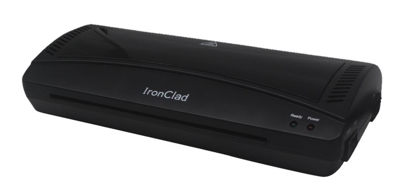IronClad A4 Thermal Laminator Machine with Anti-Jam Technology - Black