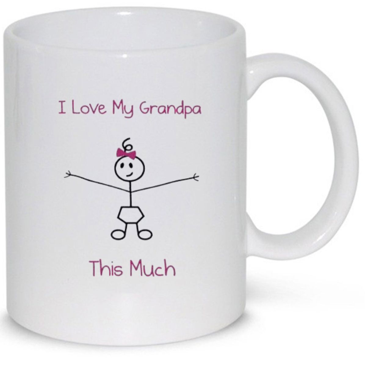 I Love My Grandpa This Much Birthday Christmas Father's Day Gift Coffee ...