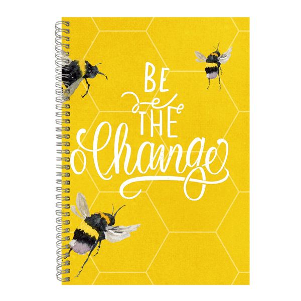 Change A4 Notebook Spiral and Lined Motivational Graphic Notepad Present115
