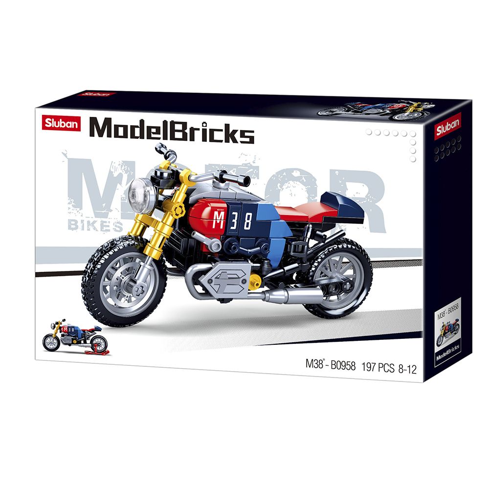 Sluban Building Set: Motorcycle Model Bricks - 197 Pieces | Buy Online in South Africa |