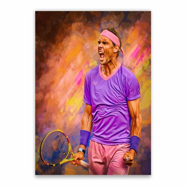 rafael nadal purple hat