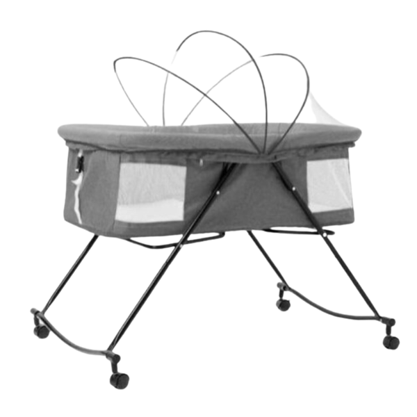 Multifunction Compact Bedside Crib with 360 Universal Wheels