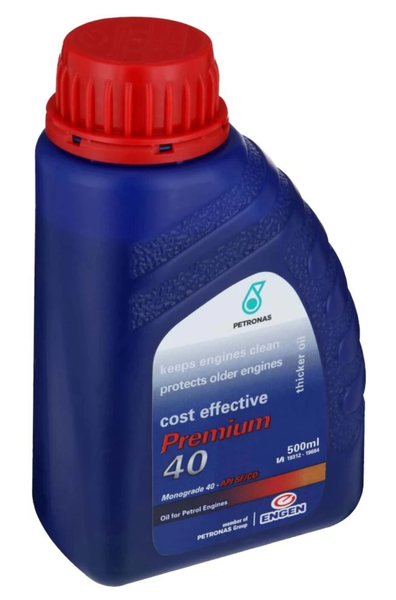 Engen Premium 40 Monograde Car Engine Motor Oil Petrol &amp; Diesel- 500ml