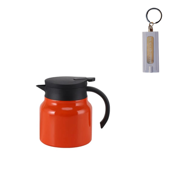 800 ml Flask and Motivational key holder with a torch