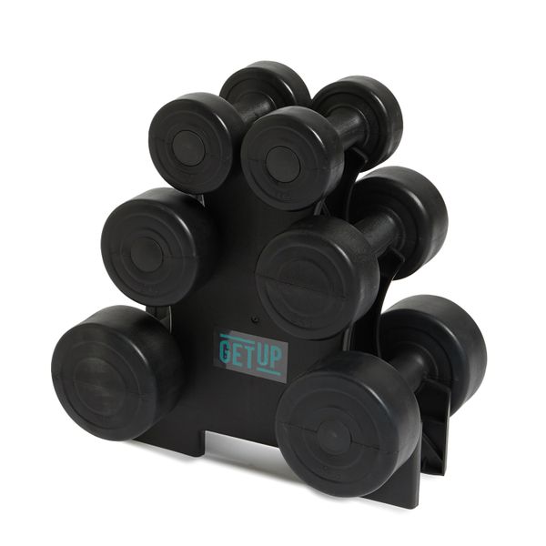 GetUp Male Dumbbell Set &amp; Stand - 12kg