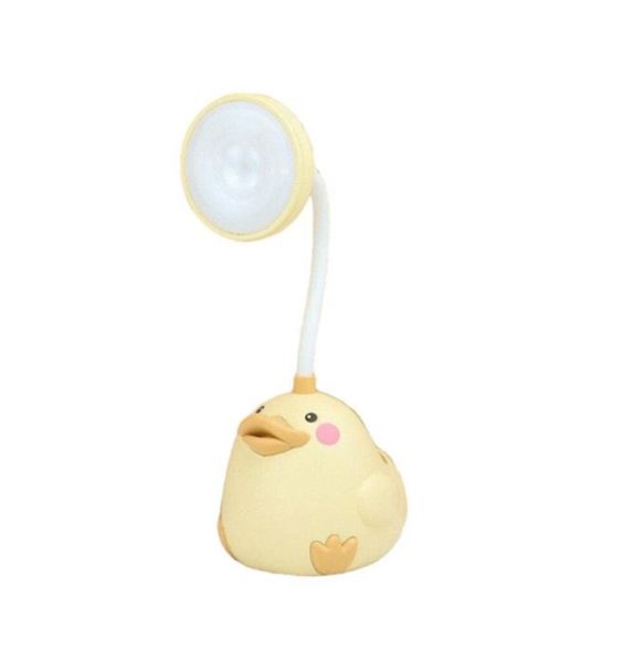 CS281 USB Rechargeable Duck Table Lamp 2 Settings With Pencil Holder