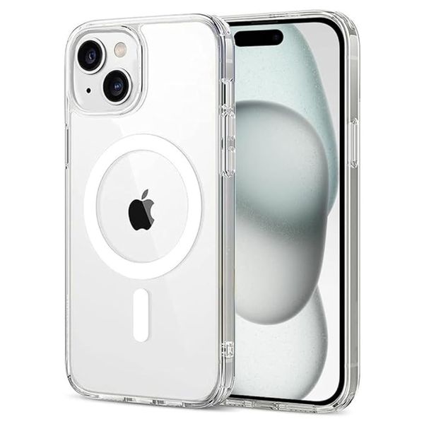 Clear MagSafe Case compatible with Iphone 15 Magnetic Slim Shockproof Cover