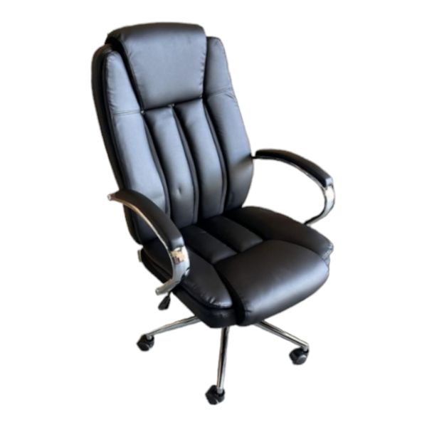 Smte - Executive Leather Office Chair-Black