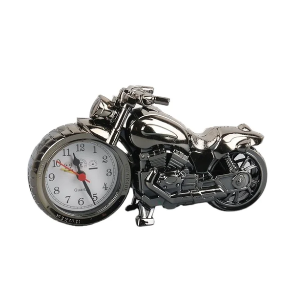 Motorcycle Alarm Clock Table Desk Time Clock Luxury Quartz Alarm Clock