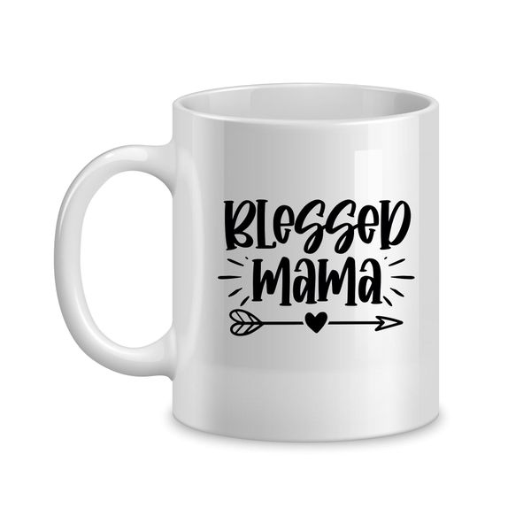 Blessed Coffee Mugs for Mothers with Mom Sayings Graphic Present 058