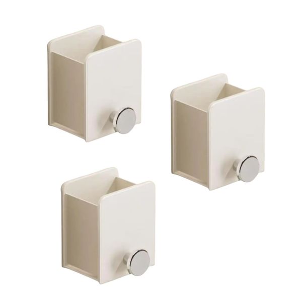 3 Pack Wall-Mounted Multi-Use Storage Holders - White
