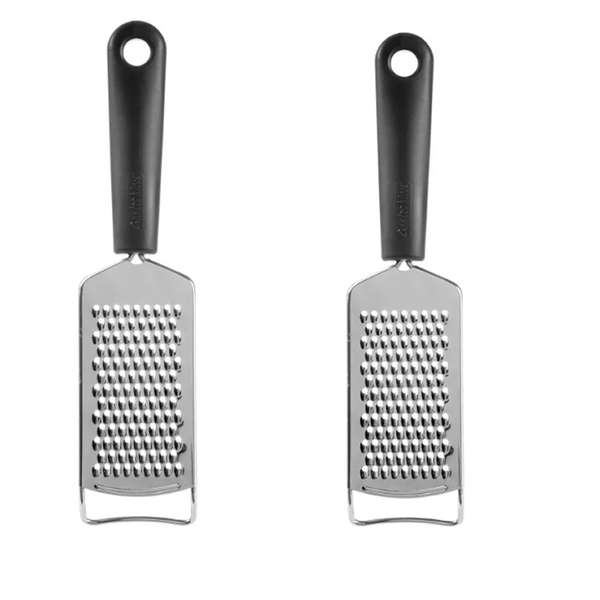 Set of 2 25cm Stainless Steel Medium Shred Grater