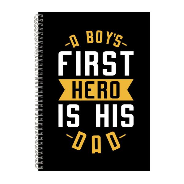 A Boy_s First Hero Notebook Father's Day Gift Idea A4 Notepad 137