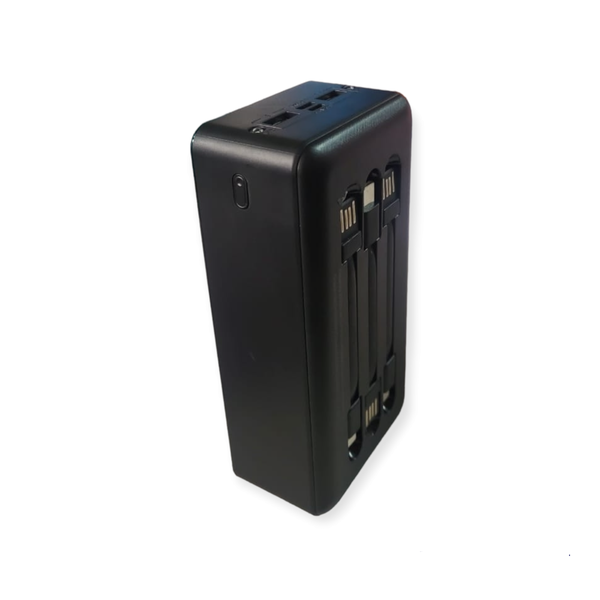 Portable Fast Charging 30000mah Power Bank with 2 USB Port and Small Torch