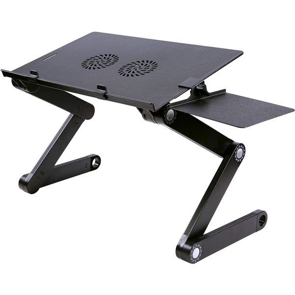 Adjustable Laptop Table with Cooling Fan - T8