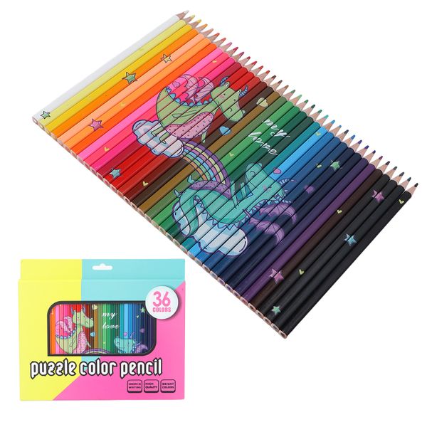 Colored Pencil Set 36 Pcs for Jigsaw Sketch Art