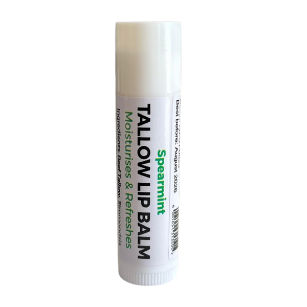 R&amp;M Natural Products Beef Tallow Lip Balm - Spearmint 7ml
