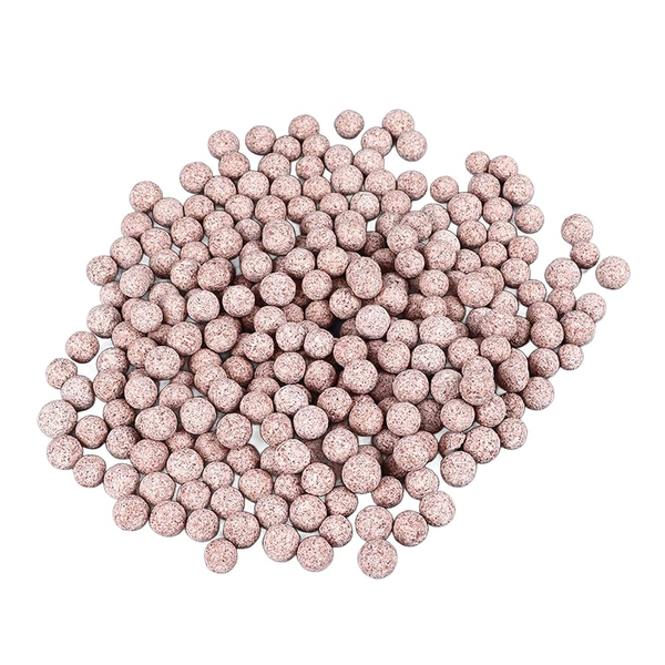 Pink Ceramic Quartz Bacteria Balls - Mineral-Rich Bio Media 1x1cm 80