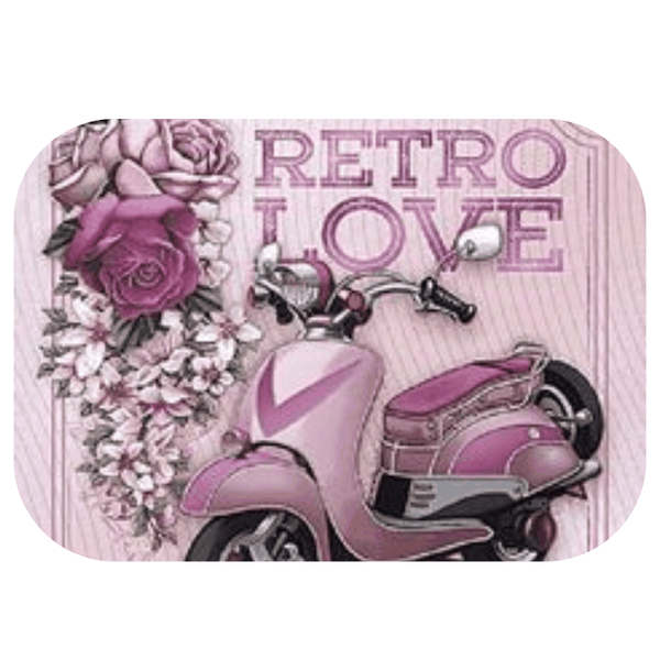 Retro Vintage Love Printed Mouse Pad
