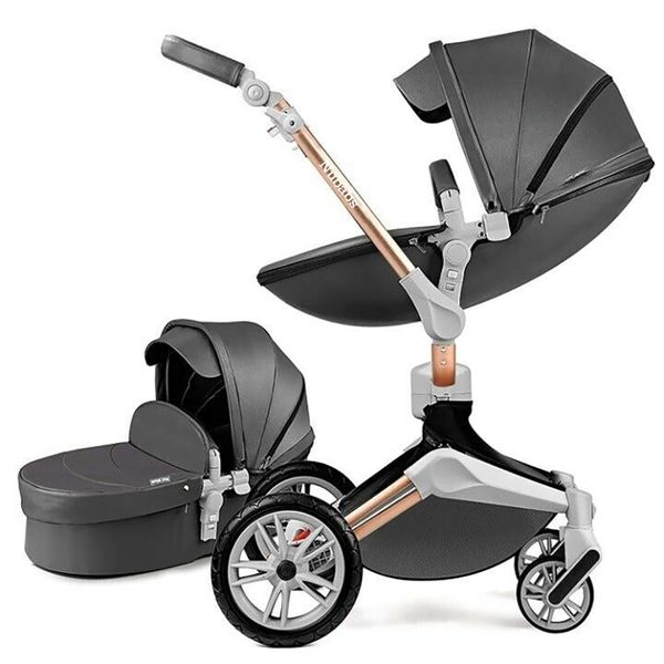 Nubabs Dark Grey Hot Mom 2in1 Stroller