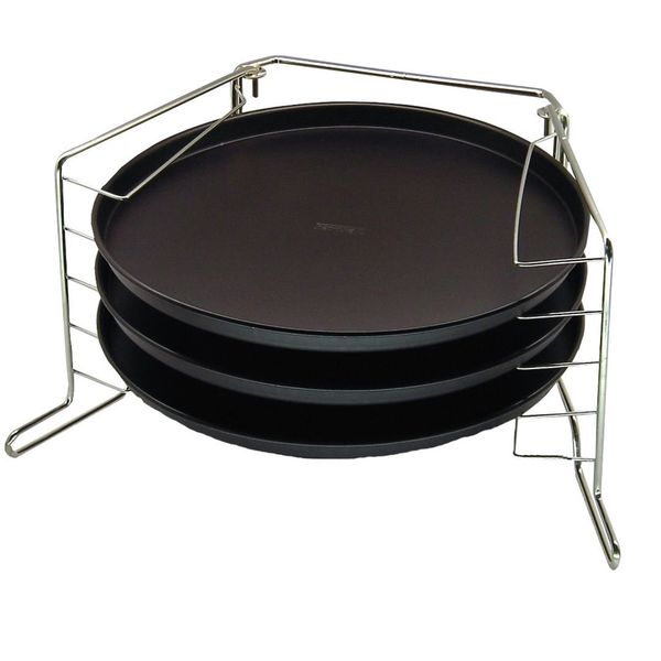 Zenker Three Tiered Pizza Pan with Stand