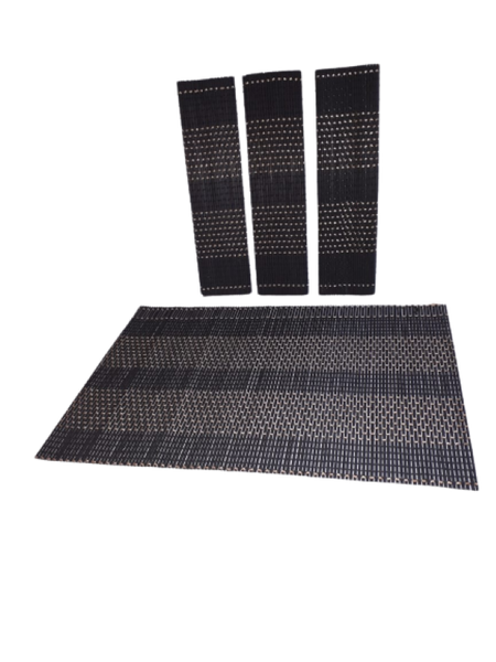 Black Placemats - Set of 4